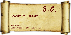 Barát Ottó névjegykártya