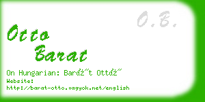 otto barat business card
